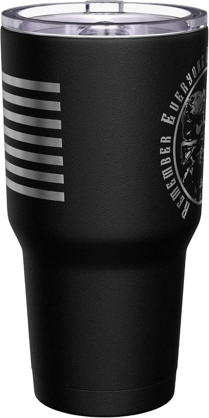 Born To Fish - Forced To Work - Fishing Travel Mug - American Flag Coffee Travel Mug - Dad Fishing Tumbler - Double Insulated Tumbler - 30 oz - Colors B