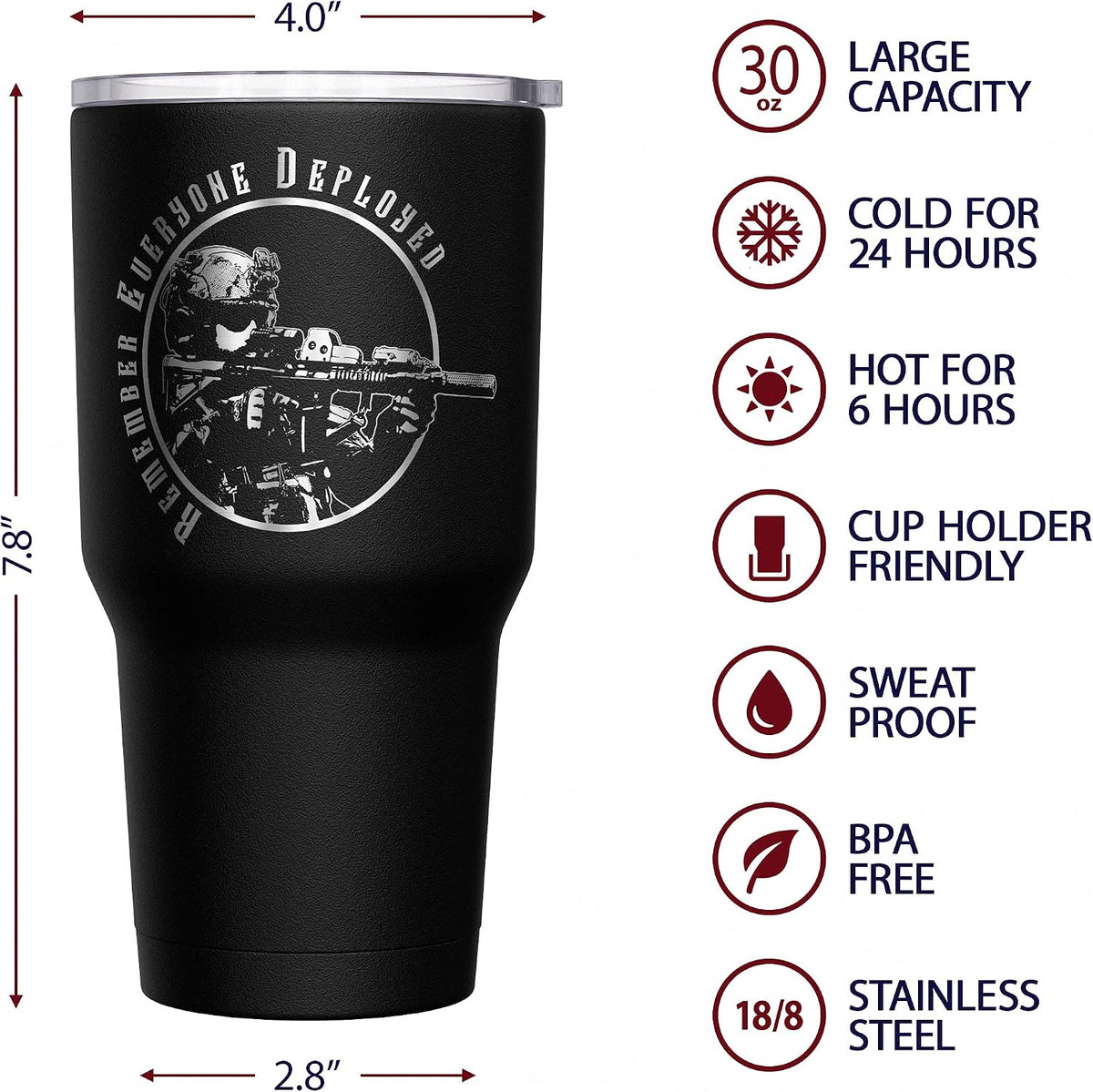 Born To Fish - Forced To Work - Fishing Travel Mug - American Flag Coffee Travel Mug - Dad Fishing Tumbler - Double Insulated Tumbler - 30 oz - Colors B