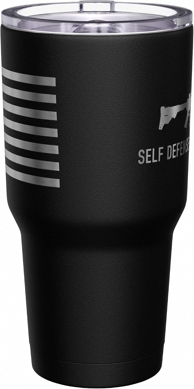 Born To Fish - Forced To Work - Fishing Travel Mug - American Flag Coffee Travel Mug - Dad Fishing Tumbler - Double Insulated Tumbler - 30 oz - Colors B