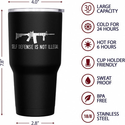 Born To Fish - Forced To Work - Fishing Travel Mug - American Flag Coffee Travel Mug - Dad Fishing Tumbler - Double Insulated Tumbler - 30 oz - Colors B