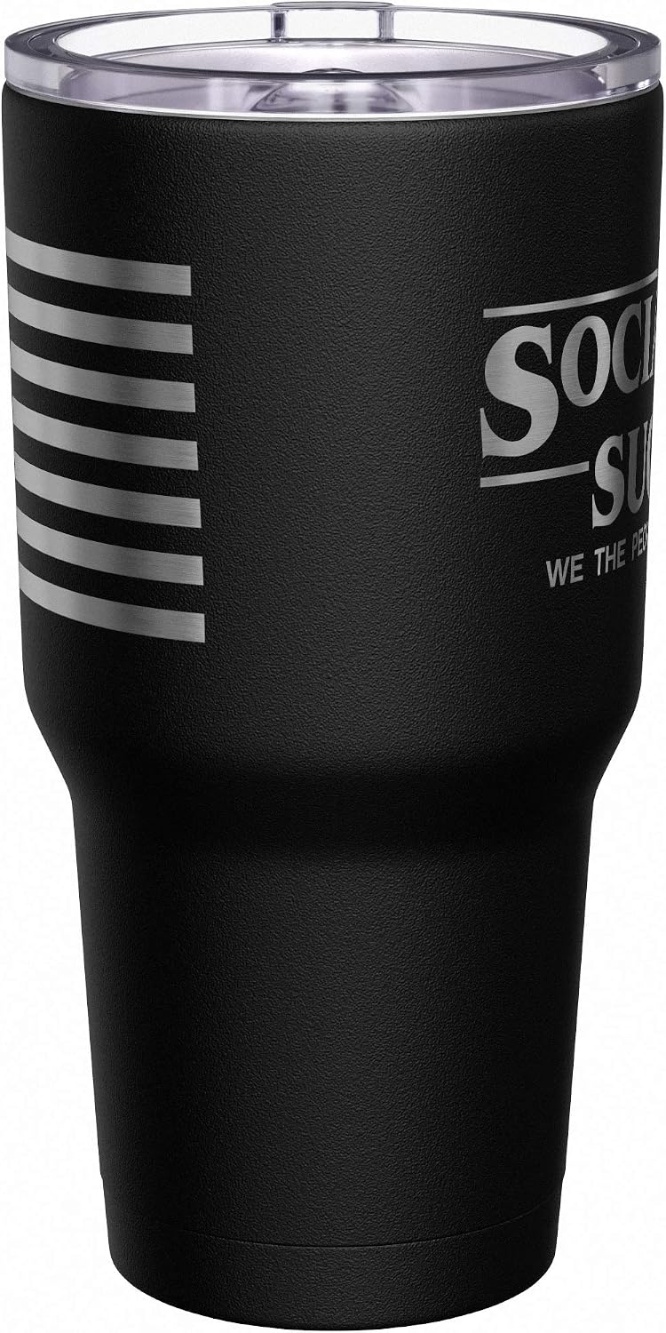 Born To Fish - Forced To Work - Fishing Travel Mug - American Flag Coffee Travel Mug - Dad Fishing Tumbler - Double Insulated Tumbler - 30 oz - Colors B