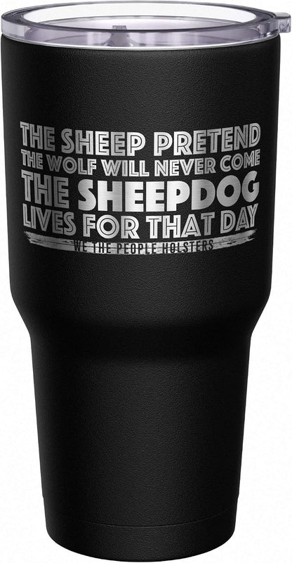 Born To Fish - Forced To Work - Fishing Travel Mug - American Flag Coffee Travel Mug - Dad Fishing Tumbler - Double Insulated Tumbler - 30 oz - Colors B