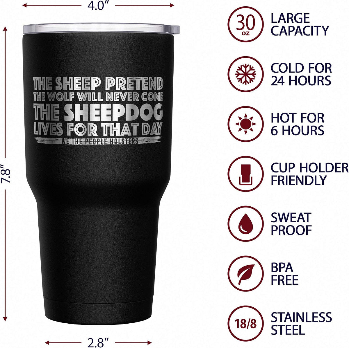 Born To Fish - Forced To Work - Fishing Travel Mug - American Flag Coffee Travel Mug - Dad Fishing Tumbler - Double Insulated Tumbler - 30 oz - Colors B