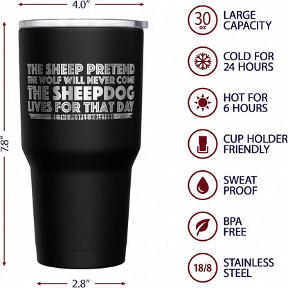 Born To Fish - Forced To Work - Fishing Travel Mug - American Flag Coffee Travel Mug - Dad Fishing Tumbler - Double Insulated Tumbler - 30 oz - Colors B