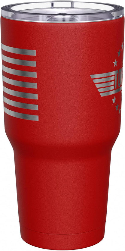 Born To Fish - Forced To Work - Fishing Travel Mug - American Flag Coffee Travel Mug - Dad Fishing Tumbler - Double Insulated Tumbler - 30 oz - Colors B