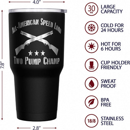 Born To Fish - Forced To Work - Fishing Travel Mug - American Flag Coffee Travel Mug - Dad Fishing Tumbler - Double Insulated Tumbler - 30 oz - Colors B