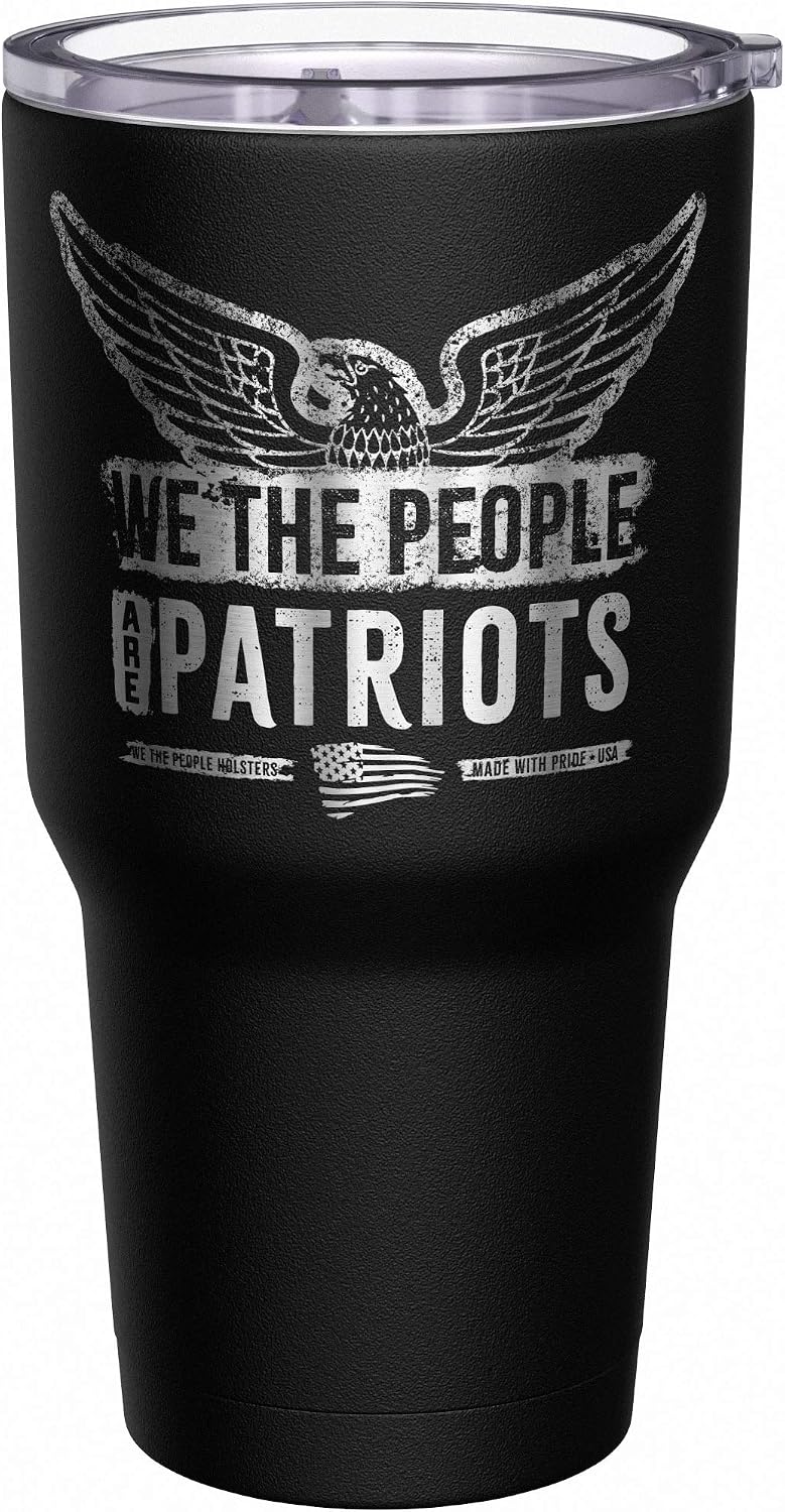 Born To Fish - Forced To Work - Fishing Travel Mug - American Flag Coffee Travel Mug - Dad Fishing Tumbler - Double Insulated Tumbler - 30 oz - Colors B