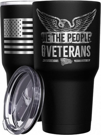 Born To Fish - Forced To Work - Fishing Travel Mug - American Flag Coffee Travel Mug - Dad Fishing Tumbler - Double Insulated Tumbler - 30 oz - Colors B
