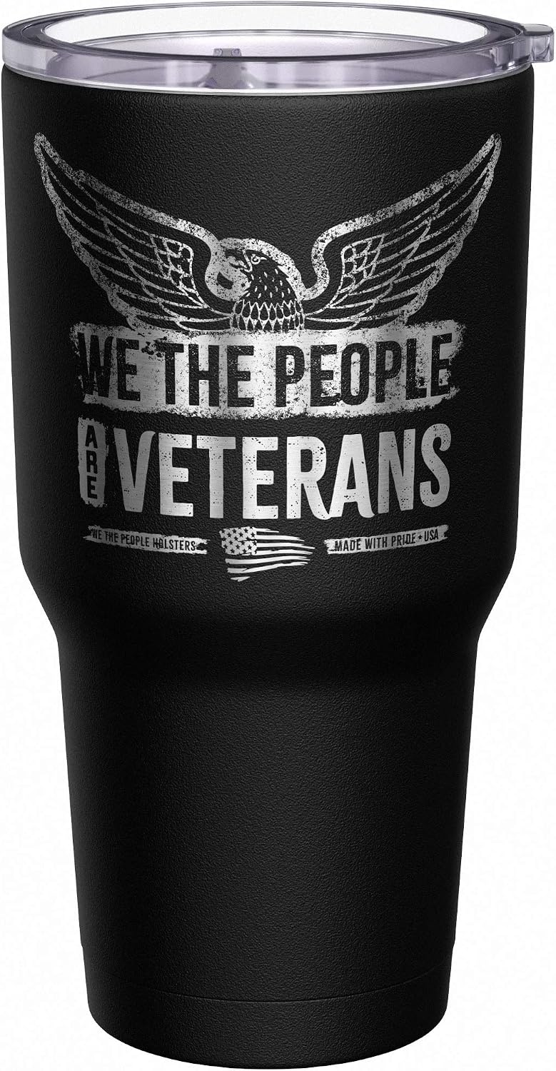 Born To Fish - Forced To Work - Fishing Travel Mug - American Flag Coffee Travel Mug - Dad Fishing Tumbler - Double Insulated Tumbler - 30 oz - Colors B