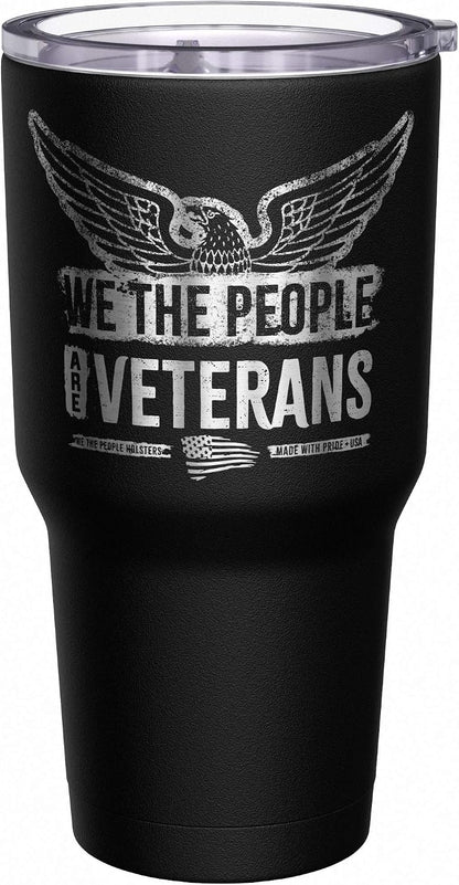 Born To Fish - Forced To Work - Fishing Travel Mug - American Flag Coffee Travel Mug - Dad Fishing Tumbler - Double Insulated Tumbler - 30 oz - Colors B