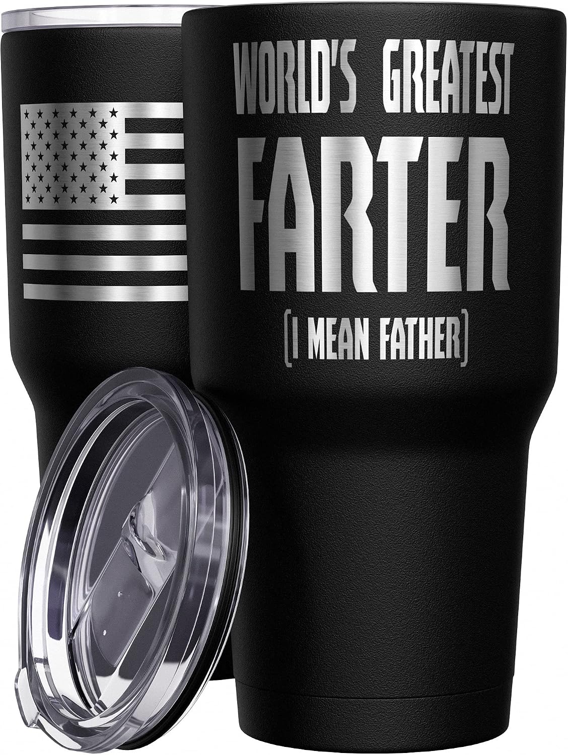 Born To Fish - Forced To Work - Fishing Travel Mug - American Flag Coffee Travel Mug - Dad Fishing Tumbler - Double Insulated Tumbler - 30 oz - Colors B
