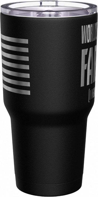 Born To Fish - Forced To Work - Fishing Travel Mug - American Flag Coffee Travel Mug - Dad Fishing Tumbler - Double Insulated Tumbler - 30 oz - Colors B