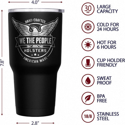 Born To Fish - Forced To Work - Fishing Travel Mug - American Flag Coffee Travel Mug - Dad Fishing Tumbler - Double Insulated Tumbler - 30 oz - Colors B
