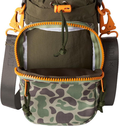 Water Bottle Sling Crossbody Bag – Small Cross Body Sling with Pockets for Water Bottle, Cash, Phone & Keys