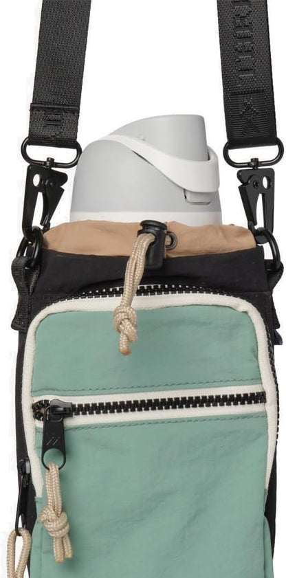 Water Bottle Sling Crossbody Bag – Small Cross Body Sling with Pockets for Water Bottle, Cash, Phone & Keys