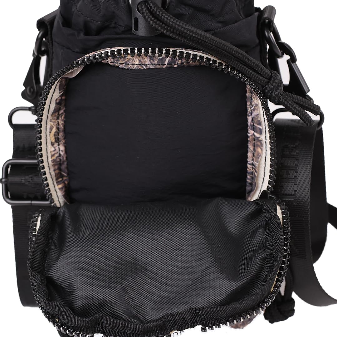Water Bottle Sling Crossbody Bag – Small Cross Body Sling with Pockets for Water Bottle, Cash, Phone & Keys