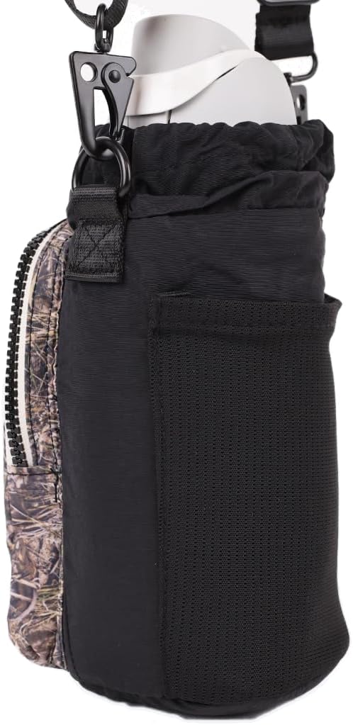 Water Bottle Sling Crossbody Bag – Small Cross Body Sling with Pockets for Water Bottle, Cash, Phone & Keys
