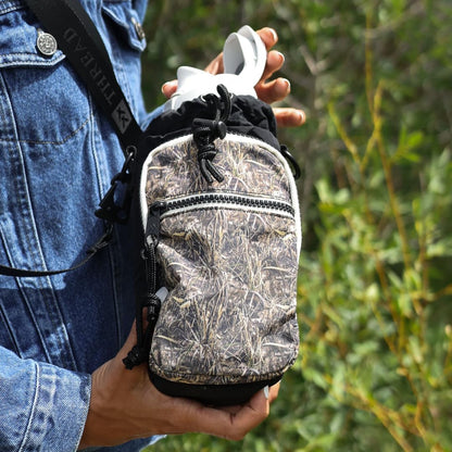 Water Bottle Sling Crossbody Bag – Small Cross Body Sling with Pockets for Water Bottle, Cash, Phone & Keys