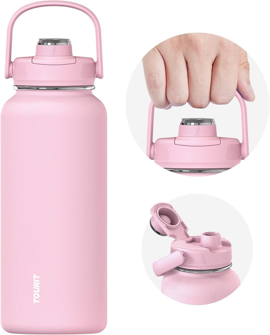 24 oz Insulated Stainless Steel Water Bottle, Pink
