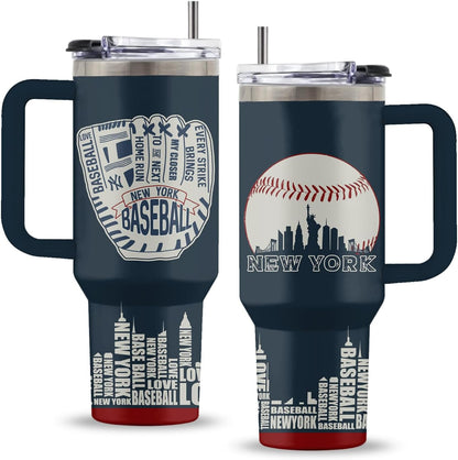 Might Be 40oz Tumbler, with Handle & Straw, Stainless Steel Cup | 40oz Insulated Tumbler, Travel Sport Coffee Water Bottle, Thanksgiving Christmas Birthday Gifts for Woman Man