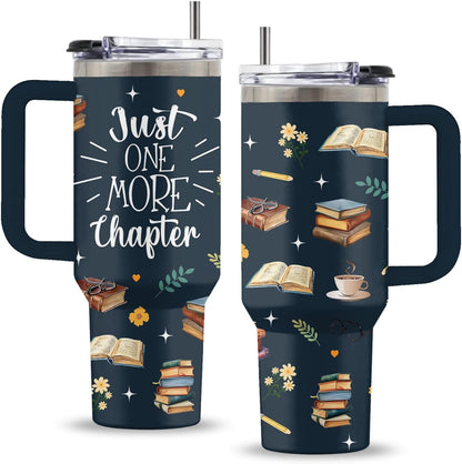 Might Be 40oz Tumbler, with Handle & Straw, Stainless Steel Cup | 40oz Insulated Tumbler, Travel Sport Coffee Water Bottle, Thanksgiving Christmas Birthday Gifts for Woman Man