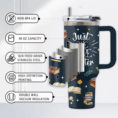 Might Be 40oz Tumbler, with Handle & Straw, Stainless Steel Cup | 40oz Insulated Tumbler, Travel Sport Coffee Water Bottle, Thanksgiving Christmas Birthday Gifts for Woman Man