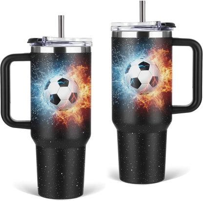 Might Be 40oz Tumbler, with Handle & Straw, Stainless Steel Cup | 40oz Insulated Tumbler, Travel Sport Coffee Water Bottle, Thanksgiving Christmas Birthday Gifts for Woman Man