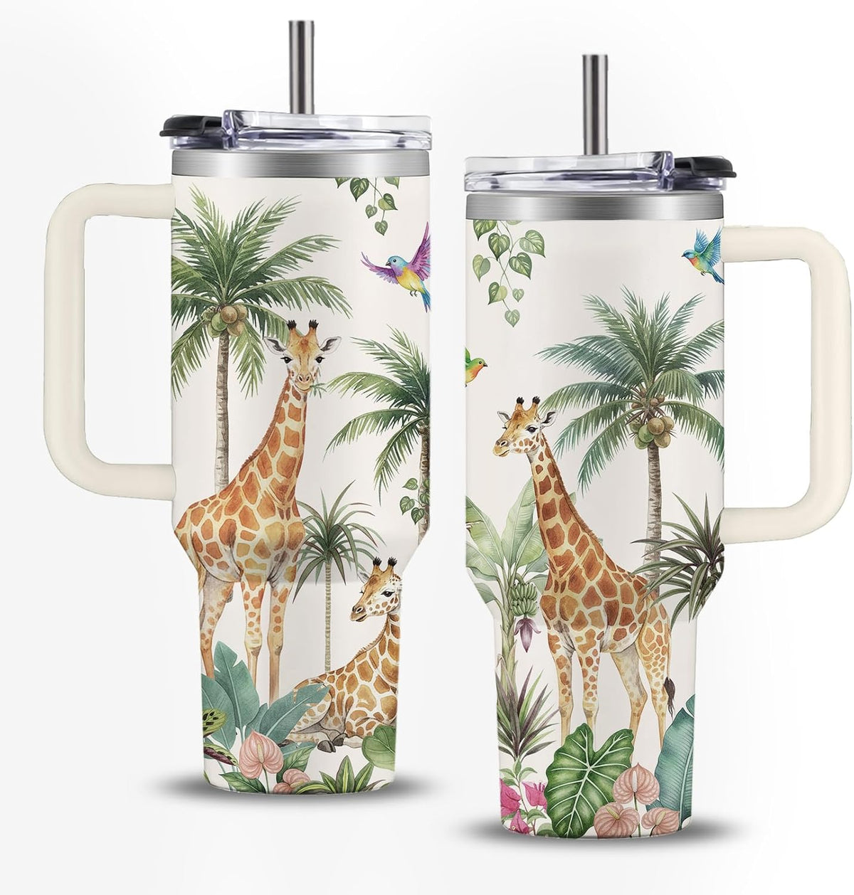 Might Be 40oz Tumbler, with Handle & Straw, Stainless Steel Cup | 40oz Insulated Tumbler, Travel Sport Coffee Water Bottle, Thanksgiving Christmas Birthday Gifts for Woman Man