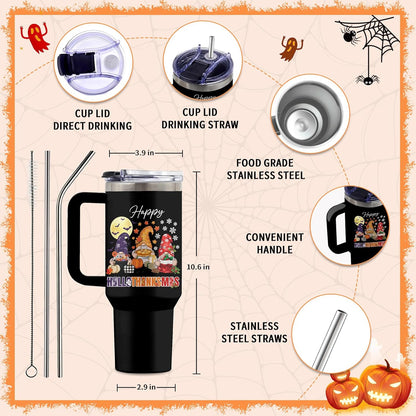 Might Be 40oz Tumbler, with Handle & Straw, Stainless Steel Cup | 40oz Insulated Tumbler, Travel Sport Coffee Water Bottle, Thanksgiving Christmas Birthday Gifts for Woman Man