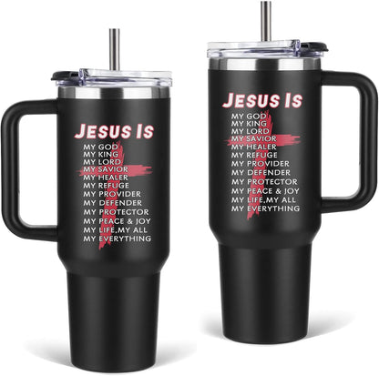 Might Be 40oz Tumbler, with Handle & Straw, Stainless Steel Cup | 40oz Insulated Tumbler, Travel Sport Coffee Water Bottle, Thanksgiving Christmas Birthday Gifts for Woman Man