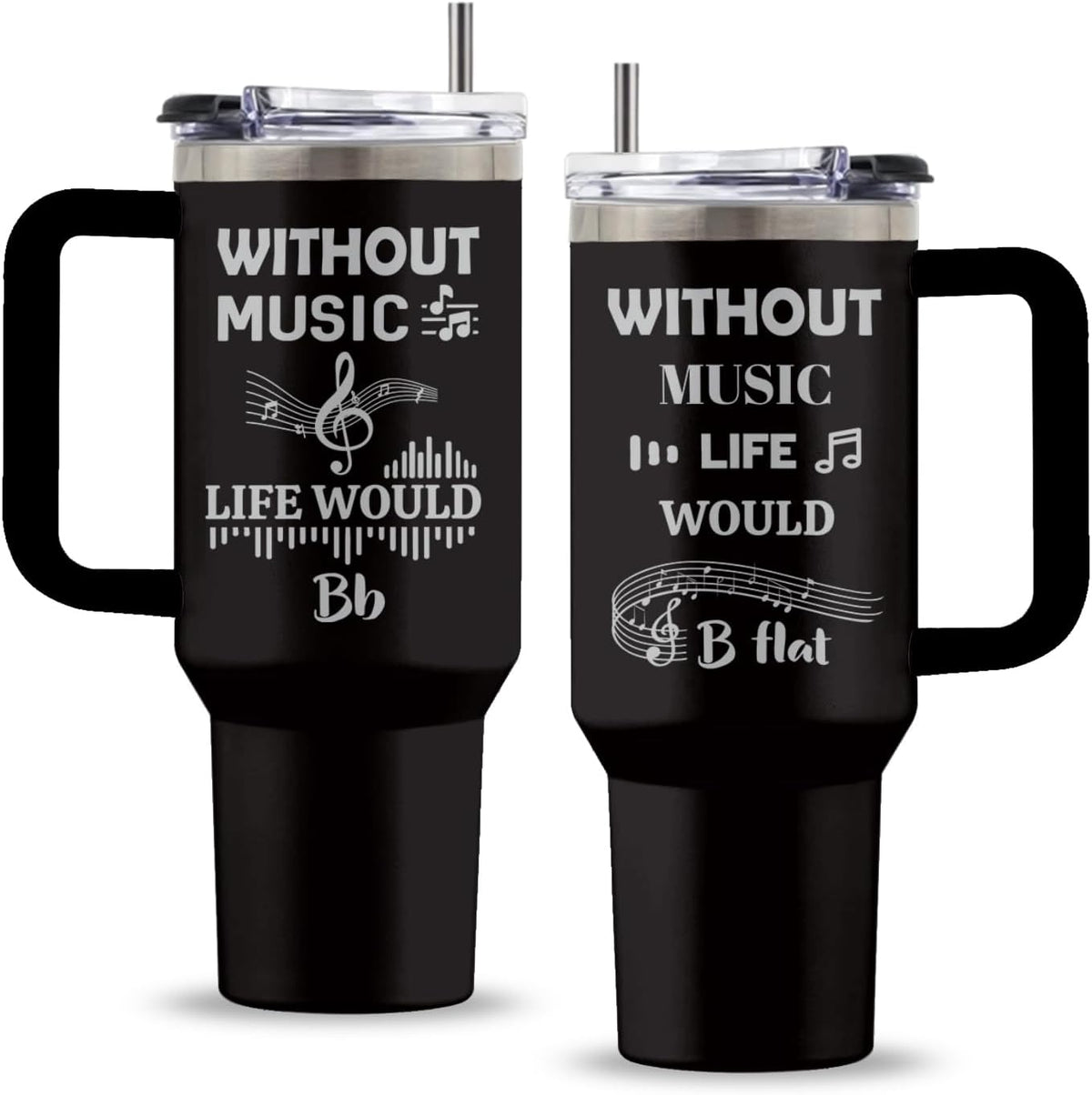 Might Be 40oz Tumbler, with Handle & Straw, Stainless Steel Cup | 40oz Insulated Tumbler, Travel Sport Coffee Water Bottle, Thanksgiving Christmas Birthday Gifts for Woman Man