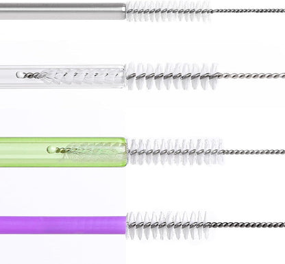 15 Pack Straw Cleaner Brush Set, 12 inch Extra Long, 5 Different Diameters Reusable Cleaning Brush for Sippy Cup, Water Bottle and Tubes