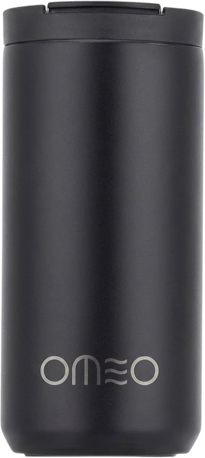 Stainless Steel Insulated Tumbler with Leak-Resistant Lid | BPA-Free, Easy Clean | Double Wall Vacuum Cup for Hot & Cold Drinks | Portable Water Bottle for Office, Outdoor&Travel (Black, 550ml)