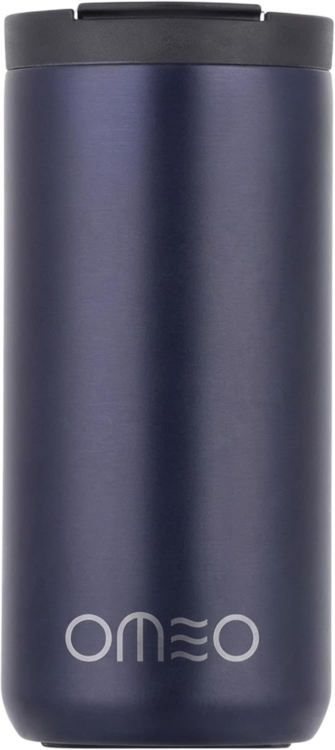 Stainless Steel Insulated Tumbler with Leak-Resistant Lid | BPA-Free, Easy Clean | Double Wall Vacuum Cup for Hot & Cold Drinks | Portable Water Bottle for Office, Outdoor&Travel (Black, 550ml)