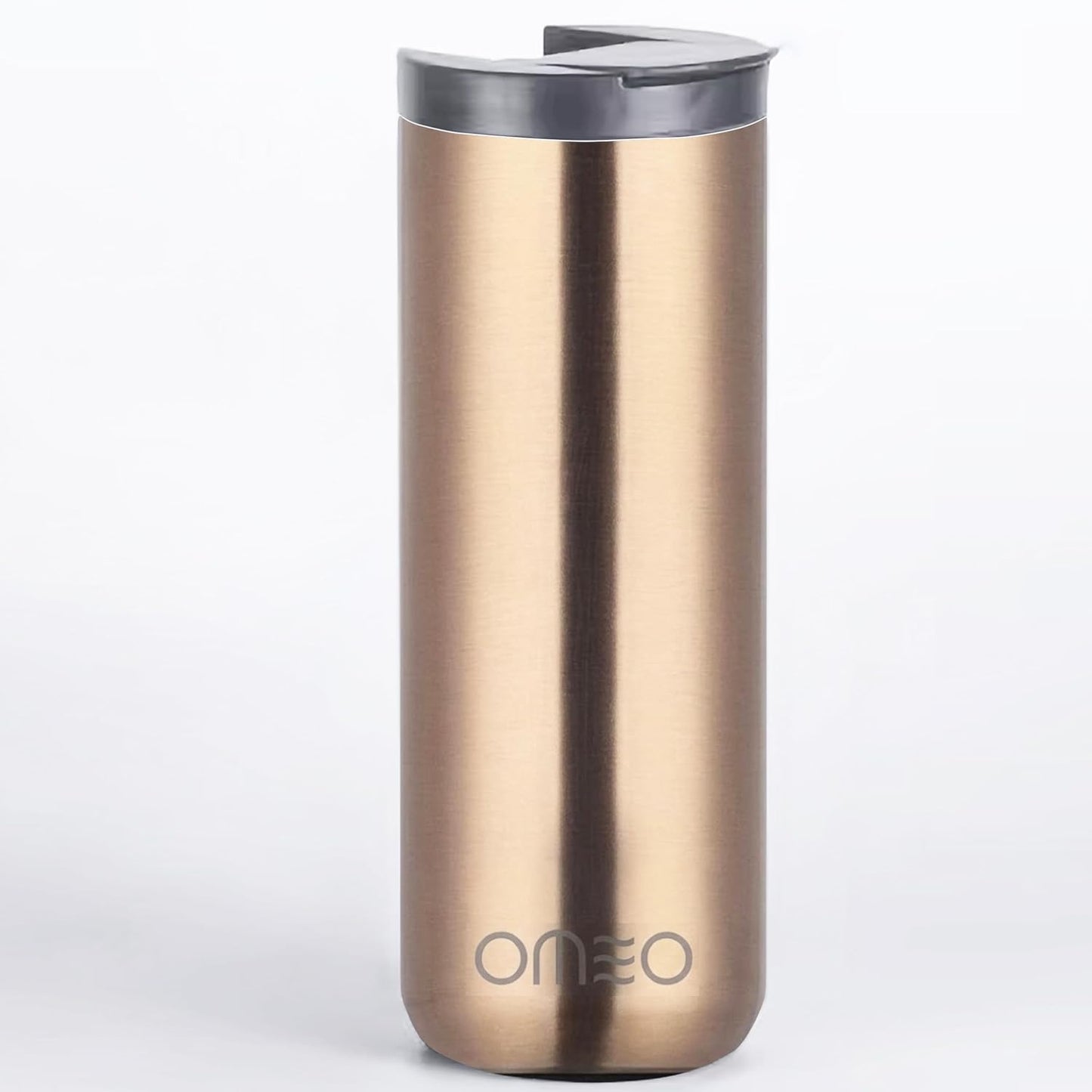 Stainless Steel Insulated Tumbler with Leak-Resistant Lid | BPA-Free, Easy Clean | Double Wall Vacuum Cup for Hot & Cold Drinks | Portable Water Bottle for Office, Outdoor&Travel (Black, 550ml)