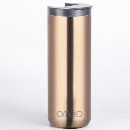 Stainless Steel Insulated Tumbler with Leak-Resistant Lid | BPA-Free, Easy Clean | Double Wall Vacuum Cup for Hot & Cold Drinks | Portable Water Bottle for Office, Outdoor&Travel (Black, 550ml)