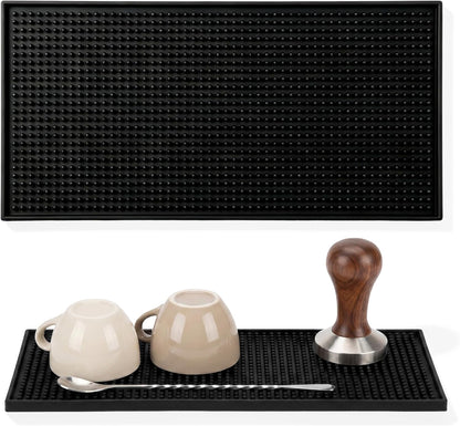 Bar Mat, 12"x6" Non-Slip PVC Mats for Home Coffee Bar Countertop