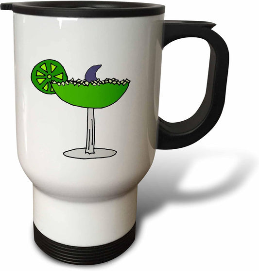 Cool Funny Lime Margarita Drink 14oz Stainless Steel Travel Mug