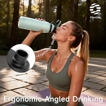 20oz Stainless Steel Insulated Water Bottle No Straw Spout Lid | Double Wall Vacuum Insulated, 18/8 Stainless Steel, Leakproof, BPA-Free, Sports Flask Ideal For Gym Workout Hiking Travel