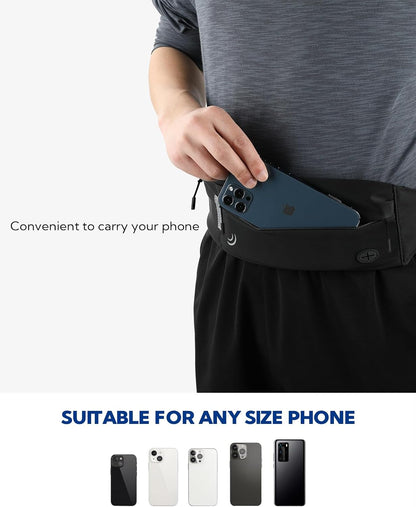 Running Belt Fanny Pack:Phone Holder Belt for Men Women