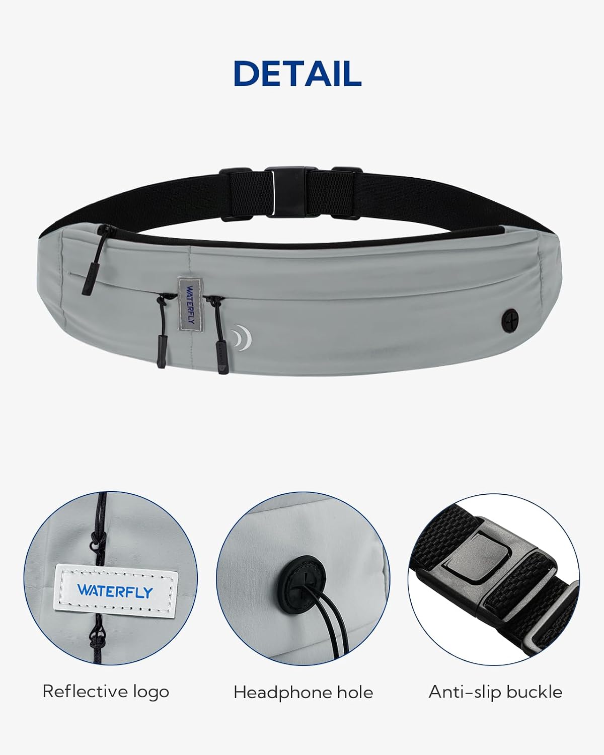 Running Belt Fanny Pack:Phone Holder Belt for Men Women