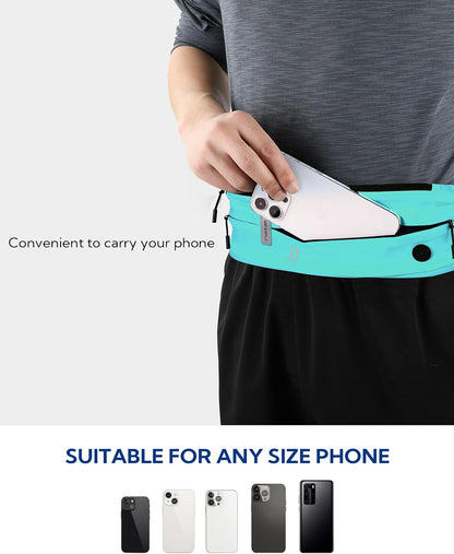 Running Belt Fanny Pack:Phone Holder Belt for Men Women