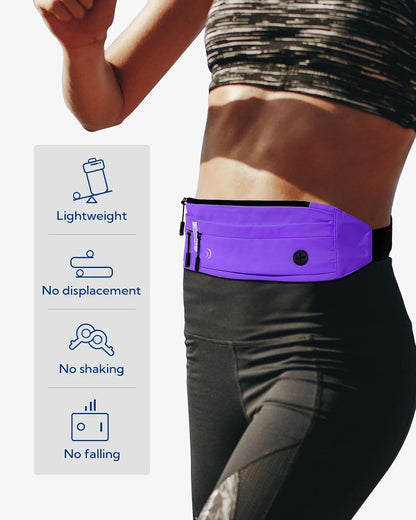 Running Belt Fanny Pack:Phone Holder Belt for Men Women