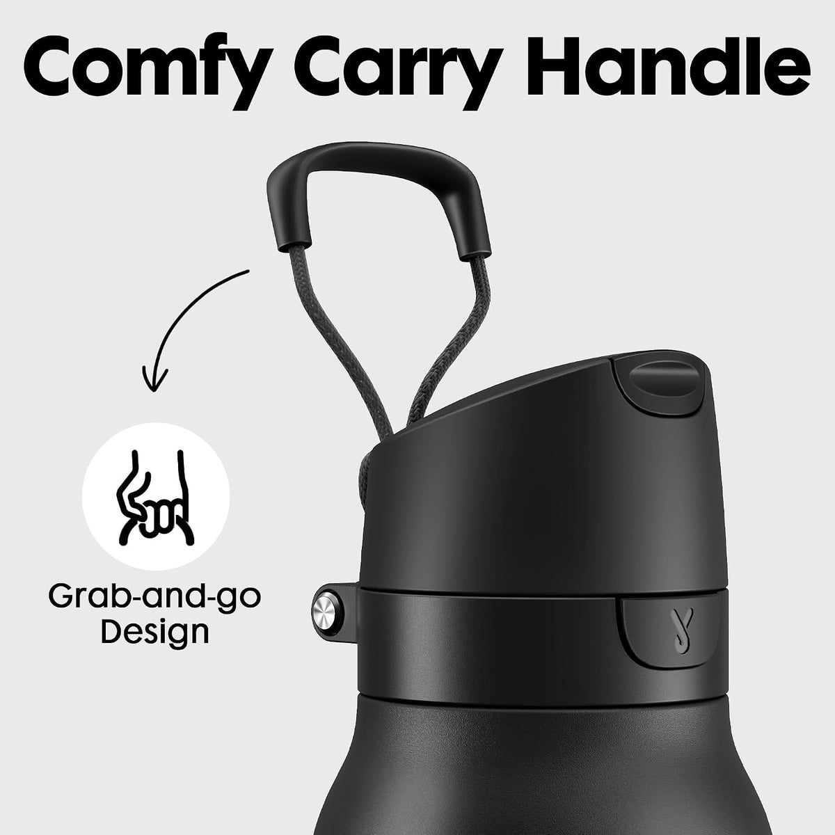24 oz Slim Insulated Water Bottle: 2-in-1 Locking Lid, Night