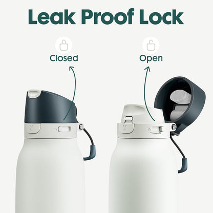 24 oz Slim Insulated Water Bottle: 2-in-1 Locking Lid, Night