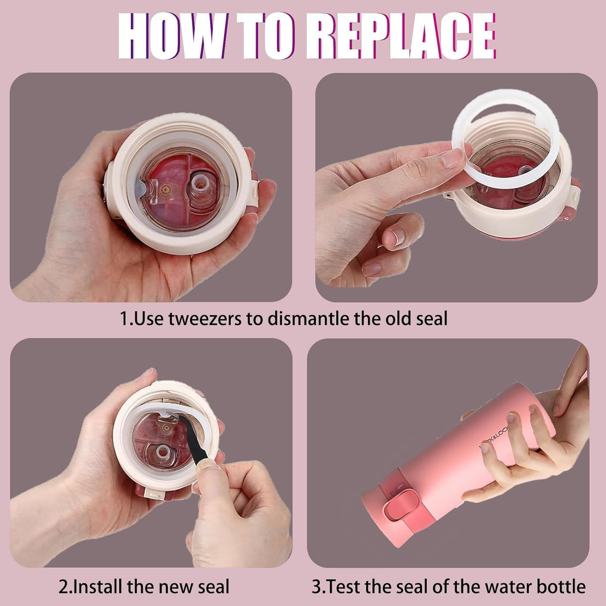 8 Pcs Replacement Gasket for Hydro Flask Wide Mouth Flip Lid Cap