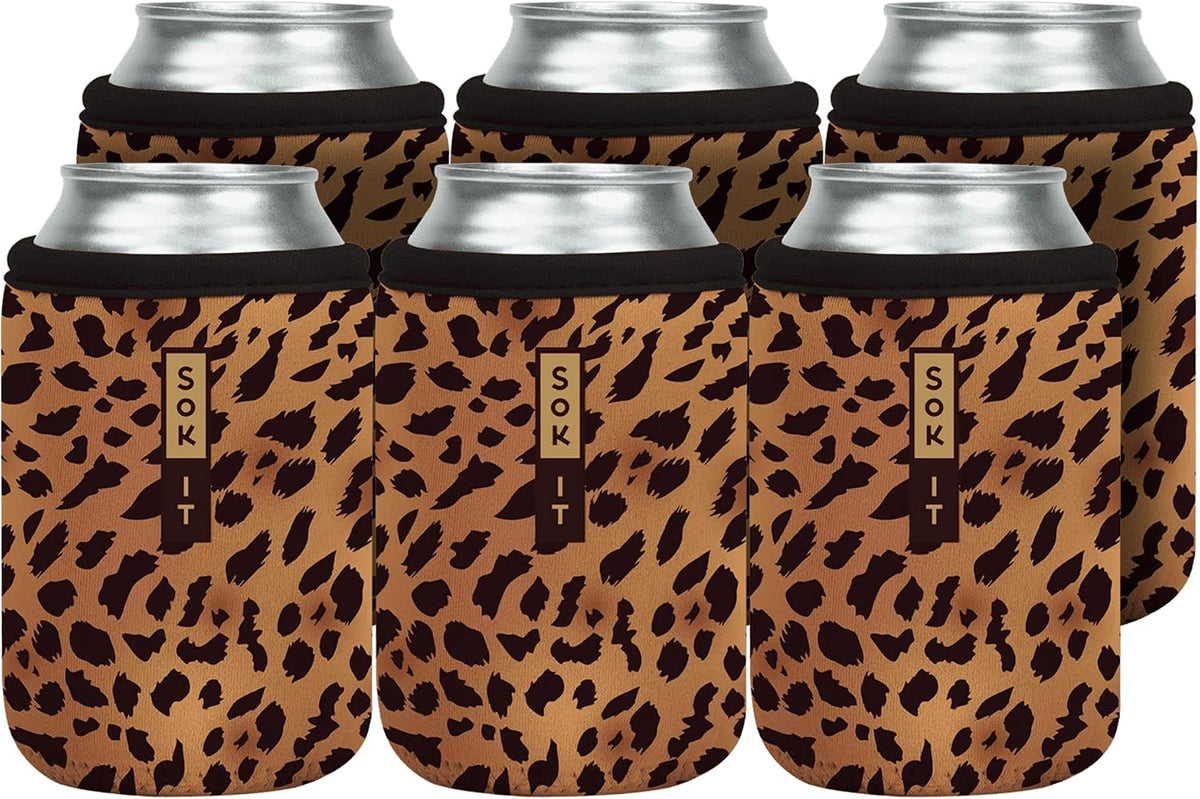 CanSok Sleeve for Beer & Soda Insulated Neoprene Cover (Ocean Oasis, 12oz Can Sleeve) - Colors E