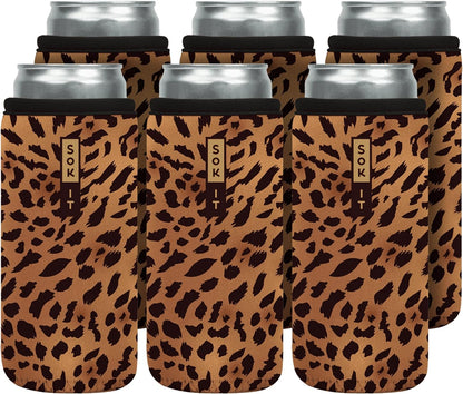 CanSok Sleeve for Beer & Soda Insulated Neoprene Cover (Ocean Oasis, 12oz Can Sleeve) - Colors E