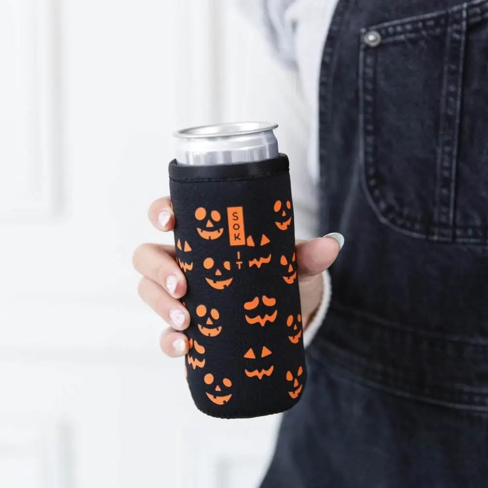 CanSok Sleeve for Beer & Soda Insulated Neoprene Cover (Ocean Oasis, 12oz Can Sleeve) - Colors E