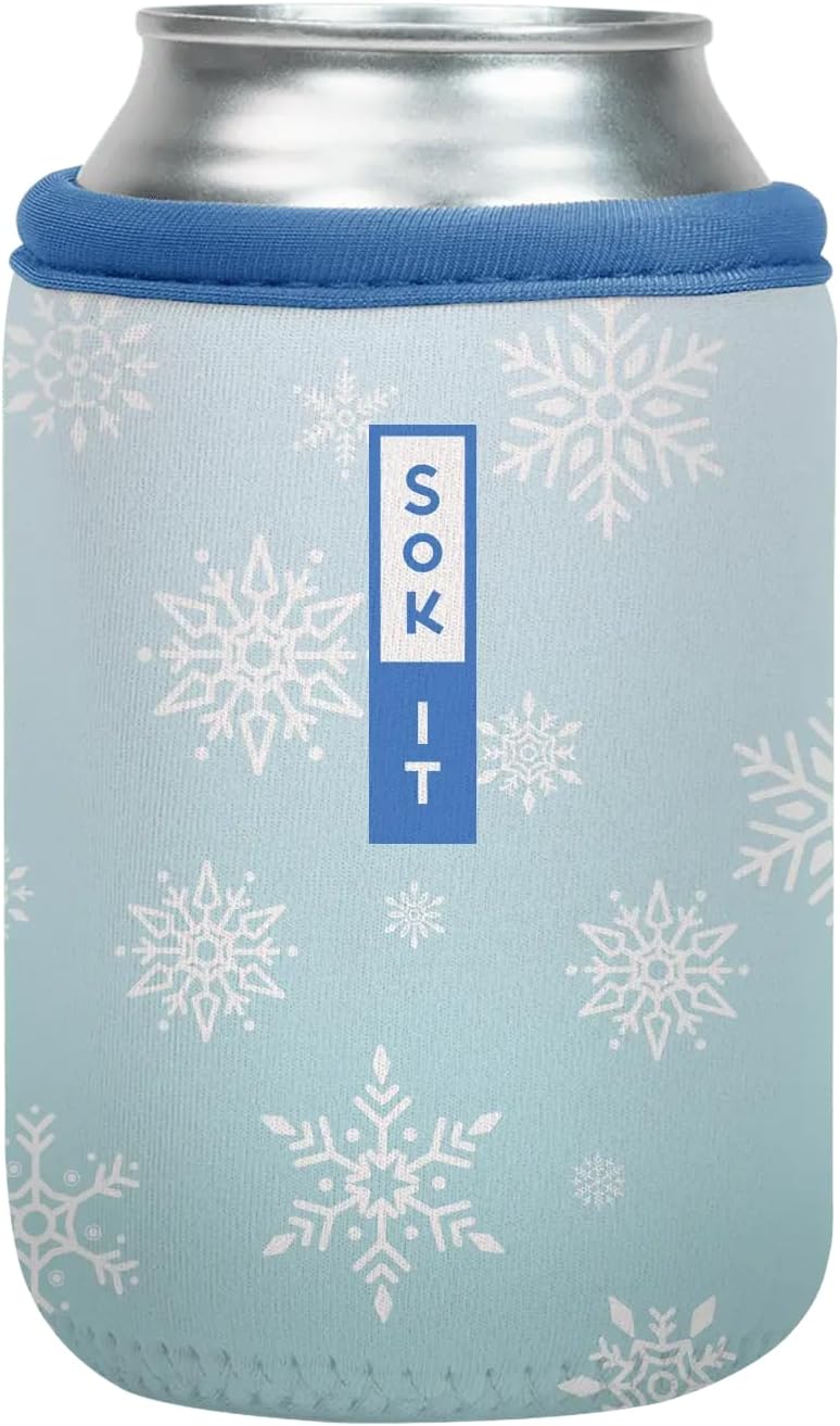 CanSok Sleeve for Beer & Soda Insulated Neoprene Cover (Ocean Oasis, 12oz Can Sleeve) - Colors E
